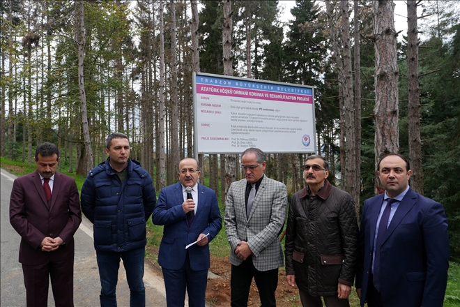 Atatürk Köşkü Ormanı Koruma ve  Rehabilitasyon Projesi kamuoyuna açıklandı