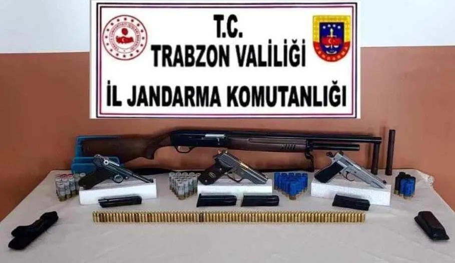 TRABZON’DA SİLAH VE MÜHİMMAT OPERASYONU! 