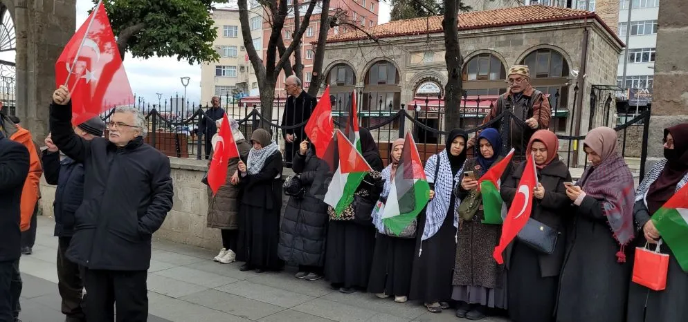 TRABZON’DA TRUMP VE İSRAİL’E SERT TEPKİ VAR! 