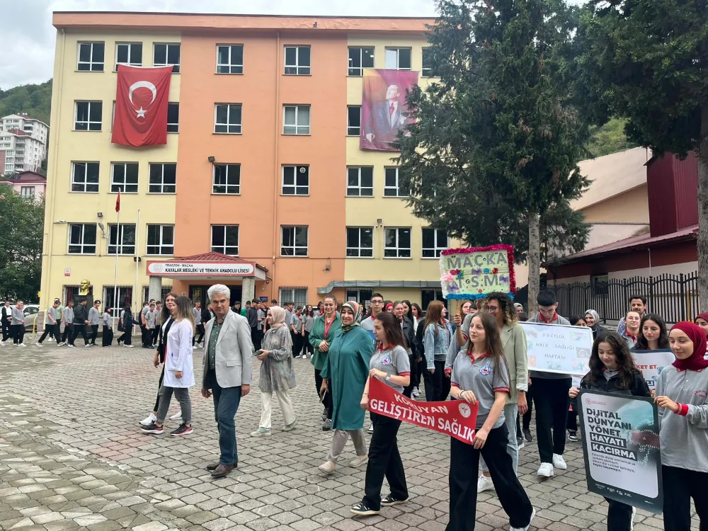 Maçka Ali Kemal Aktürk Toplum Sağlığı Merkezi’nden Halk Sağlığı Haftası Etkinliği 